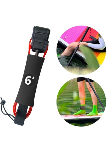 Suntek Sörf Tahtası Tasma Kürek Aksesuarları 6-ft-kırmızı