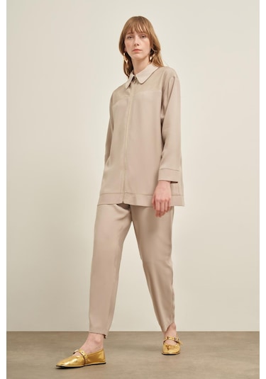 Ftz Kadın File Detay Takım Taş 31047 Taş