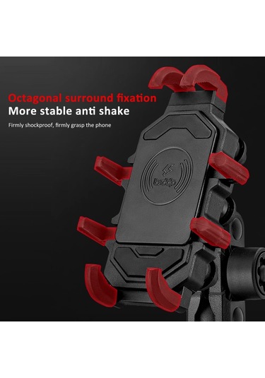 Shineyee Motosiklet Telefon Tutucu Tutucu Motosiklet Cep Telefonu Tutucu Hırsızlığa Karşı 360 Dönebilen Motosiklet Dikiz Aynası Tutucu