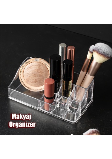 Porsima Ak-499 8 Bölmeli Takı Ve Makyaj Organizeri Şeffaf