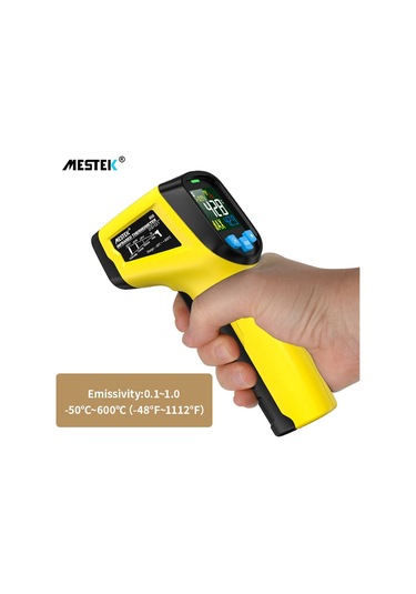 Dofolink El Tipi Dijital Isı Ölçer -50 600 C, Dokunmadan Ölçüm, Renkli Lcd Ekran, Otomatik Kapanma, Endüstriyel Sensör