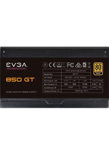Evga Supernova Gt 850w 80+ Gold Full Modüler 135mm Fanlı Psu