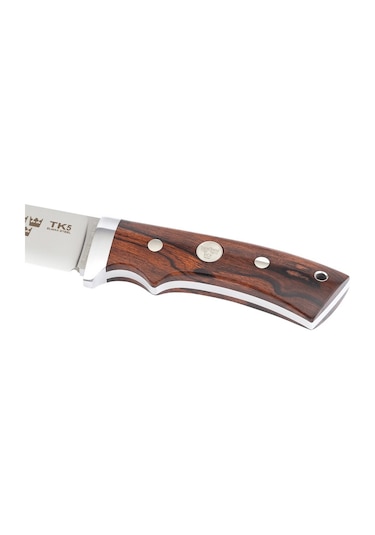 Fallkniven Tk5l Tre Kronor Hunter Elmax Siyah Deri Kılıflı Kamp Bıçak Kahverengi