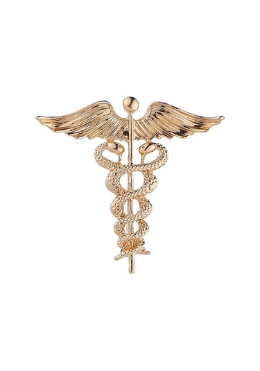 Altın Melek Kanatları Broş Moda Retro Erkekler Rozeti Yaka Pin Yüksek Kaliteli Alaşım Yılan Broş Giyim Aksesuarları Hediyeler Altın