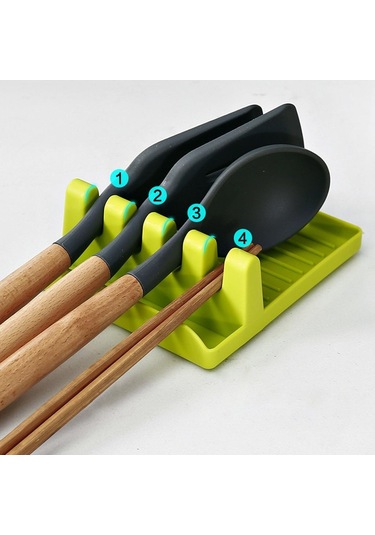 Homyl Damlama Pedi Ile Pp Kaşık Dayanağı Isıya Yeşil Yeşil