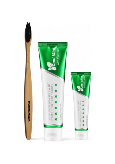 Opalescence Cool Mint Beyazlatıcı Diş Macunu 133 Gr + Diş Macunu 28 Gr + Pharma Acqua Bambu Yumuşak Diş Fırçası Diğer