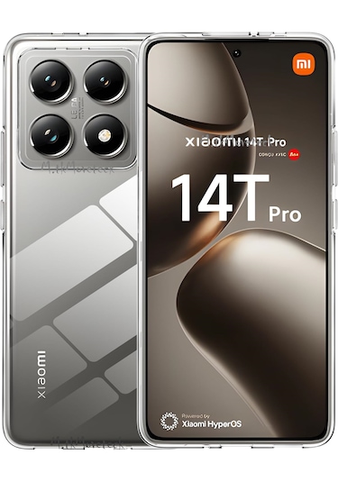 Xiaomi Mi 14t Pro Kılıf Kamera Korumalı Yumuşak Şeffaf Silikon