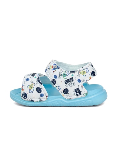 Elit Sy016 Patik Erkek Çocuk Düz Sandalet Mavi Mavi