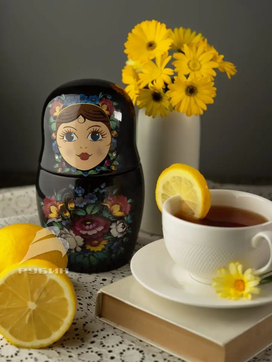 Get&joy Seramik Matruşka Çaydanlık, Kuru Gıda Kavanozu 116889997