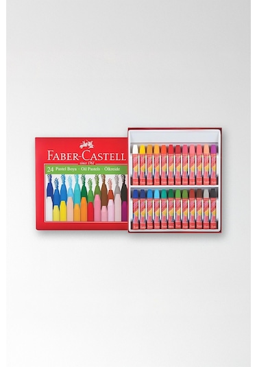 Faber-Castell Pastel Boya Red Line Karton Kutu Köşeli 24 Renk