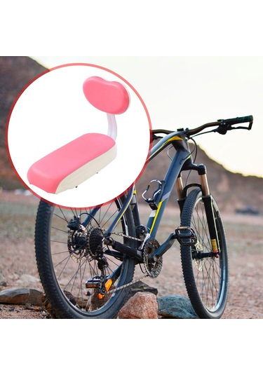 Suntek Bisiklet Arka Koltuk Minderi Sırtlıklı Çocuk Pembe Pembe