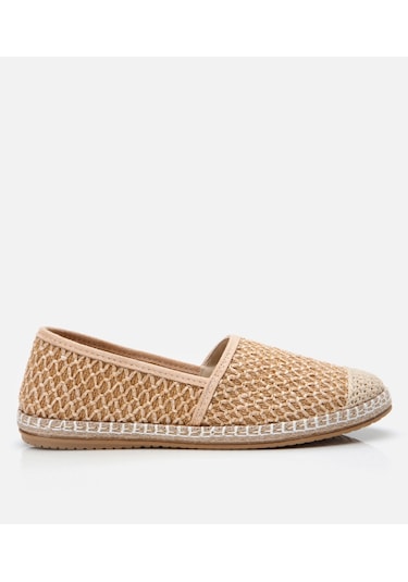 Hotiç Kadın Süet Bej Hasır Detaylı Espadril 01ayy306130a310 Bej