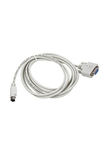 Plc Dvp Serisi İçin Db 9-pin - 8p Mini Din Rs232 İndirme Kablosu Beyaz 3m - Dcpcab215