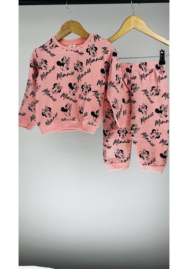 Kız Bebek 2 Li Günlük Pamuklu Takım Alt Üst Günlük Şık Set 6 24 A SOMON