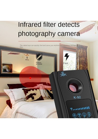 Sones K92 Otel Gizli Çekim Önleyici Kızılötesi Tarama Kamerası Gps Konum Belirleme Dedektörü