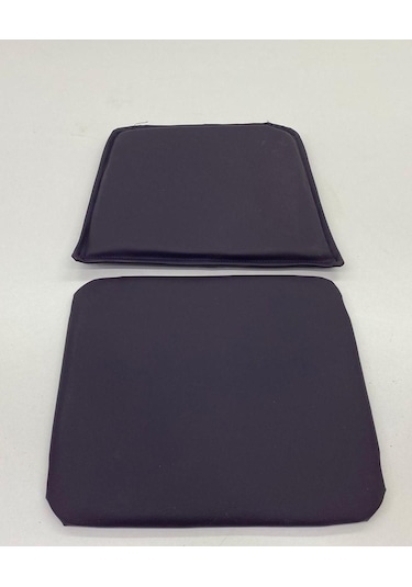 Knsz minder seti 1 li zng&mğr&uslu mor suni deri tel bar sandalyesi oturma ve sırt minderi set