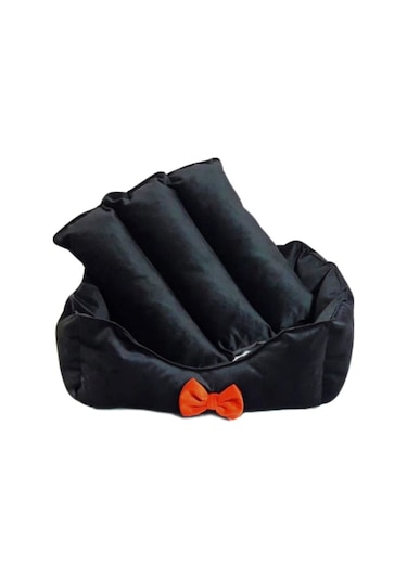 Mavi Vitrin Kedi & Köpek Yatağı Minderi Evi 40 x 40 CM