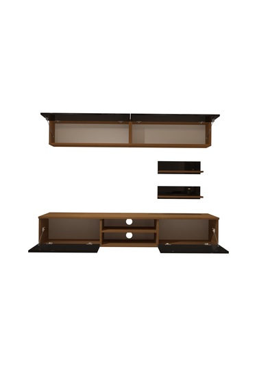 Decoraktiv Eko 5 Mdf Dvd Tv Ünitesi Tv Sehpası Ceviz - Siyah