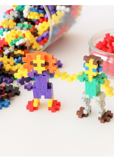 Plus - Plus Minecraft Temalı Silindir Kutuda Basic - Temel Başlangıç Lego Yapı Oyuncağı 100 Parça