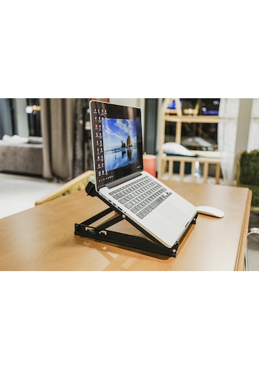 Notebook Laptop  Çelik 5 Kademeli Yükseltici Standı