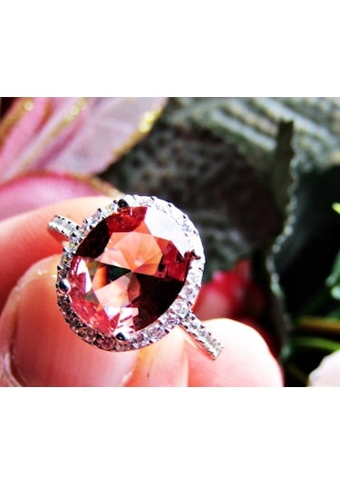 Zultanit Oval Taşlı Kolye Küpe Yüzük Kadın Seti