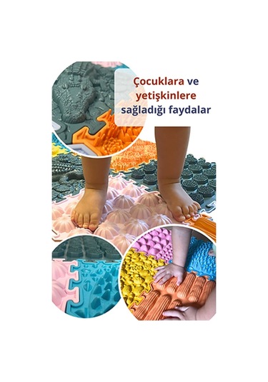 8 Modüllü Dokunsal Bütünleme Göl Kıyısı Çok Renkli