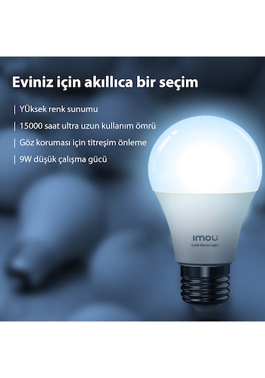 Imou CL1B-5-E27 WiFi Renkli Ayarlanabilir Işık Ampul Akıllı LED