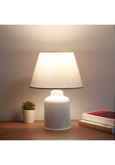 Homing Casey Konik Başlıklı Abajur Ayd-2648 Krem