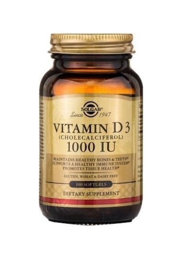 Solgar Vitamin D3 1000 Iu 100 Softgels