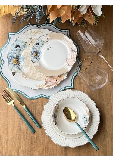 Yemek Takımı Morpho 24 Parça 6 Kişilik Renkli