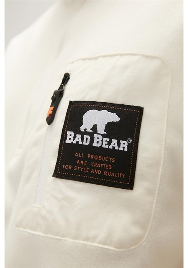 Bad Bear Eva Half-zip Marshmallow Beyaz Yarım Fermuarlu Kadın Polar Sweatshirt-beyaz Beyaz