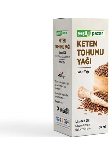 Yeşil Pazar Keten Tohumu Yağı 50 ML