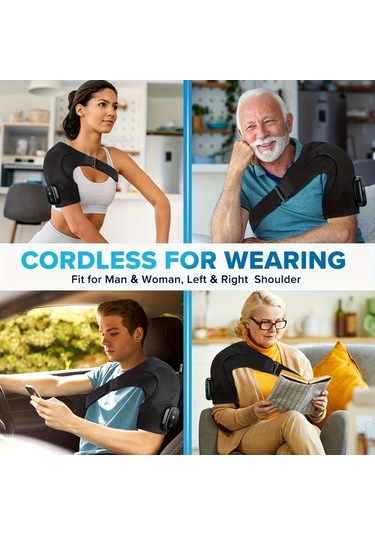 Willowhaven Gri Kablosuz Isıtmalı Masaj Pedi Ve Titreşimli Masaj Aleti Gri