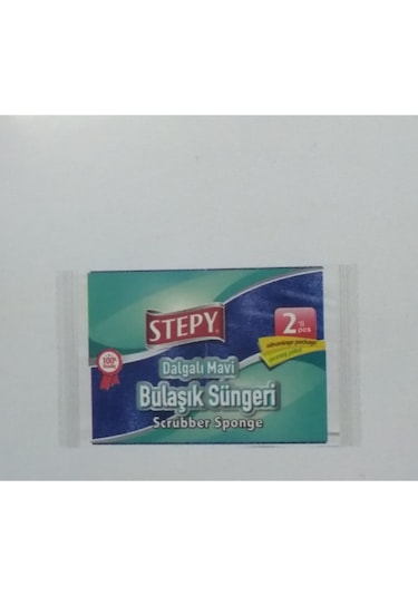 Stepy Mavi Dalgalı Sünger 2'li