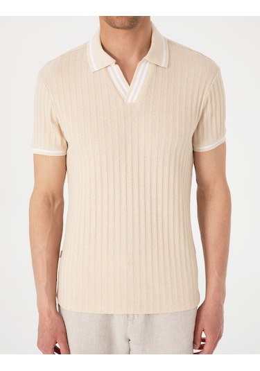 Pierre Cardin Erkek Bej Tişört 50310162-vr011 Bej