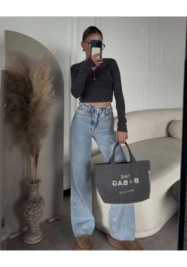 Yıkamalı Crop Karışık