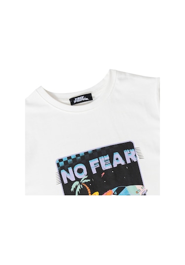 No Fear Nfr-b500337 Erkek Çocuk Tişört Beyaz