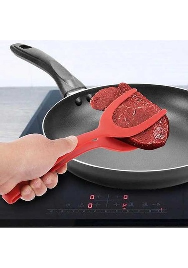 Ulzyvf Yumurta Yapışmaz Turner Tost Spatula Siyah Siyah Pişirme Mutfak Maşa Krep Kızarmış Kelepçe Kavrama İn Gıda Flipper Ekmek Çevirme Aksesuarları 2 1 Ns Siyah