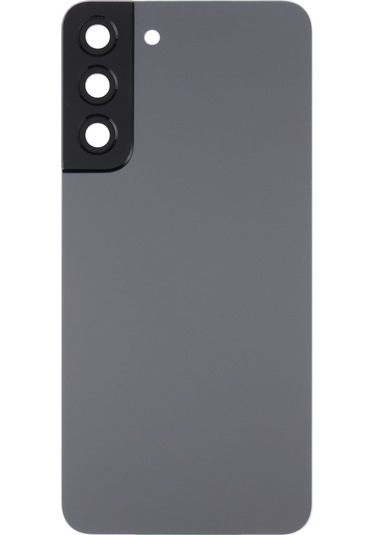 Samsung Galaxy Uyumlu S22 5g Sm-s906b İçin Kamera Lens Kapaklı Arka Kapak Gri Gri