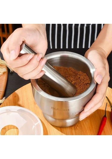 304 Paslanmaz Çelik Ezici Katı Sarımsak Ezici Sarımsak Ezici A Gümüş