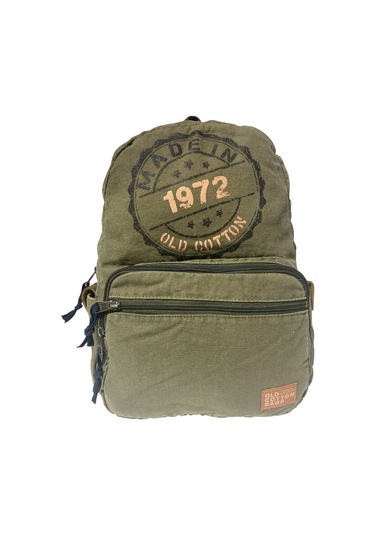 Kaliteli Renkli Vintage Disayn Günlük Sırt Gezi Okul Seyahat Çantası 31 Cm X 41 Cm Açık Haki