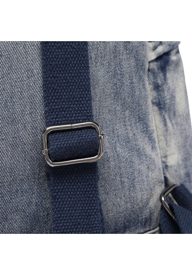 Denim Kot Kumaşı Kadın Sırt Çantası Barcelona 3217 001