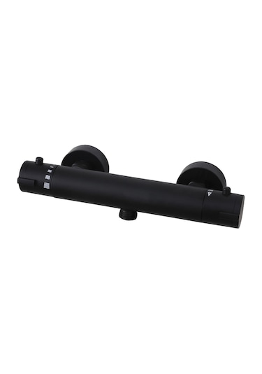 Fause Ktb102-B Siyah Termostatik Banyo Duş Bataryası Mat Siyah