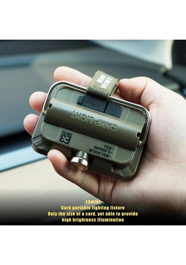 Xuweiwei Siyah Takım Rhemini Ultra Parlak 850 Lumens Tasinabilir Kamp Lambasi 6 Aydinlatma Modu 5000mah Pil Usb Sarj Ip54 Su Gecirmez Tripod Standi Sac Tokasi Bakır - Siyah