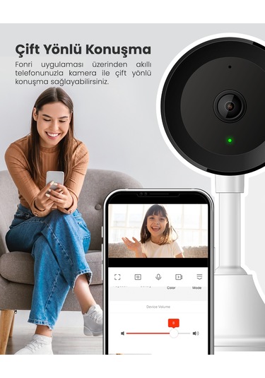 Fonri Akıllı Çocuk Ve Bebek Kamerası Uzaktan Kontrol