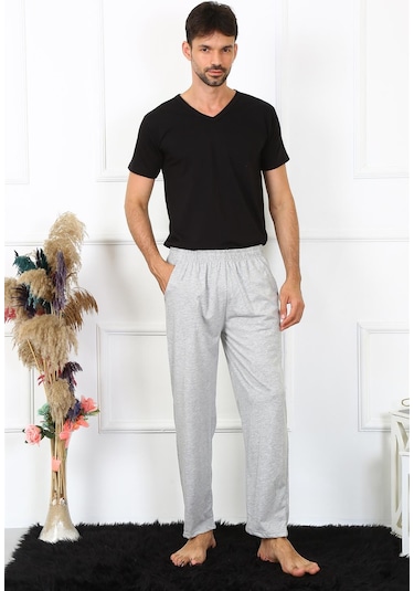 Akbeniz Erkek Pamuk Gri Tek Alt Pijama 27495 Gri