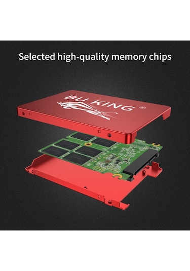 Bu Kıng Ssd2.5 İnç Siyah Boğa Uyumluluk Hız İletim Artı Kaya Gibi Sağlam Güvenilirlik Yüksek Kaliteli Bellek Yongaları Siyah 60 Gb