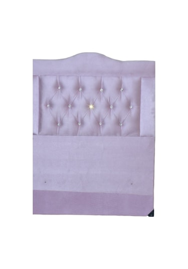 Bengimobilya Baza Başlık 90*190 Cm Tay Tüy Pembe Silinir Kumaş Kapitone Model