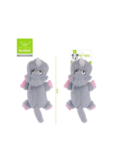 Nunbell Sesli Su Aygırı Köpek Oyuncağı 32 Cm