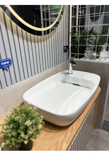 Cerastyle Nova 70 Cm Tezgah Üstü Çanak Lavabo Gizli Sifonu Beyaz